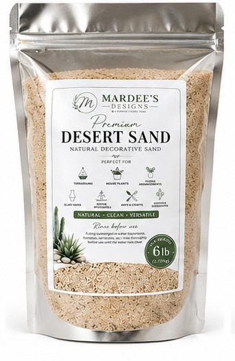 Premium Desert Sand 6 lb Natural Decorative Sand Terrariums Succulents Vase