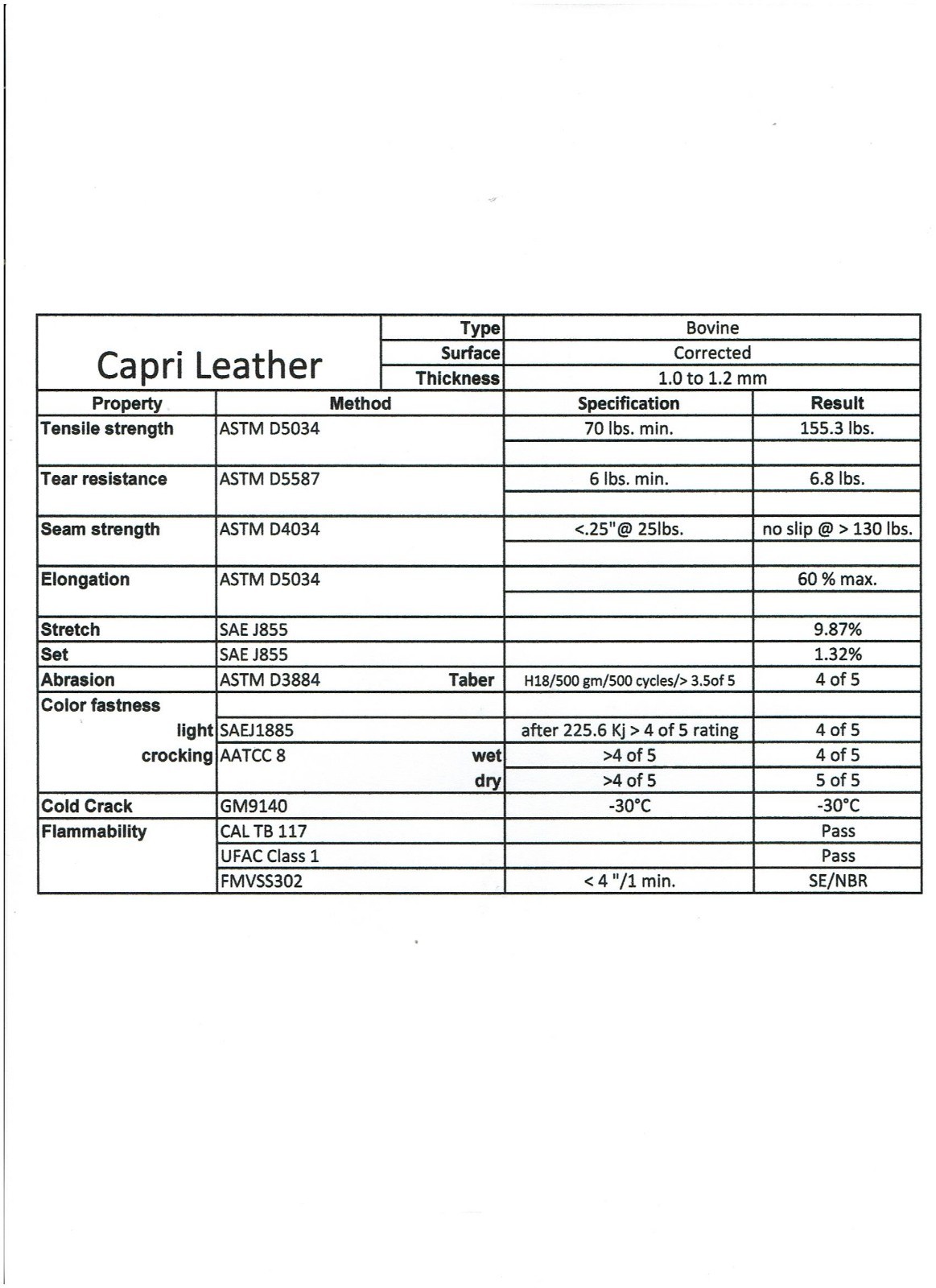 A Leather Cow Hide Full Cow Hide Capri Malaga Brown leather cow hide upholstery