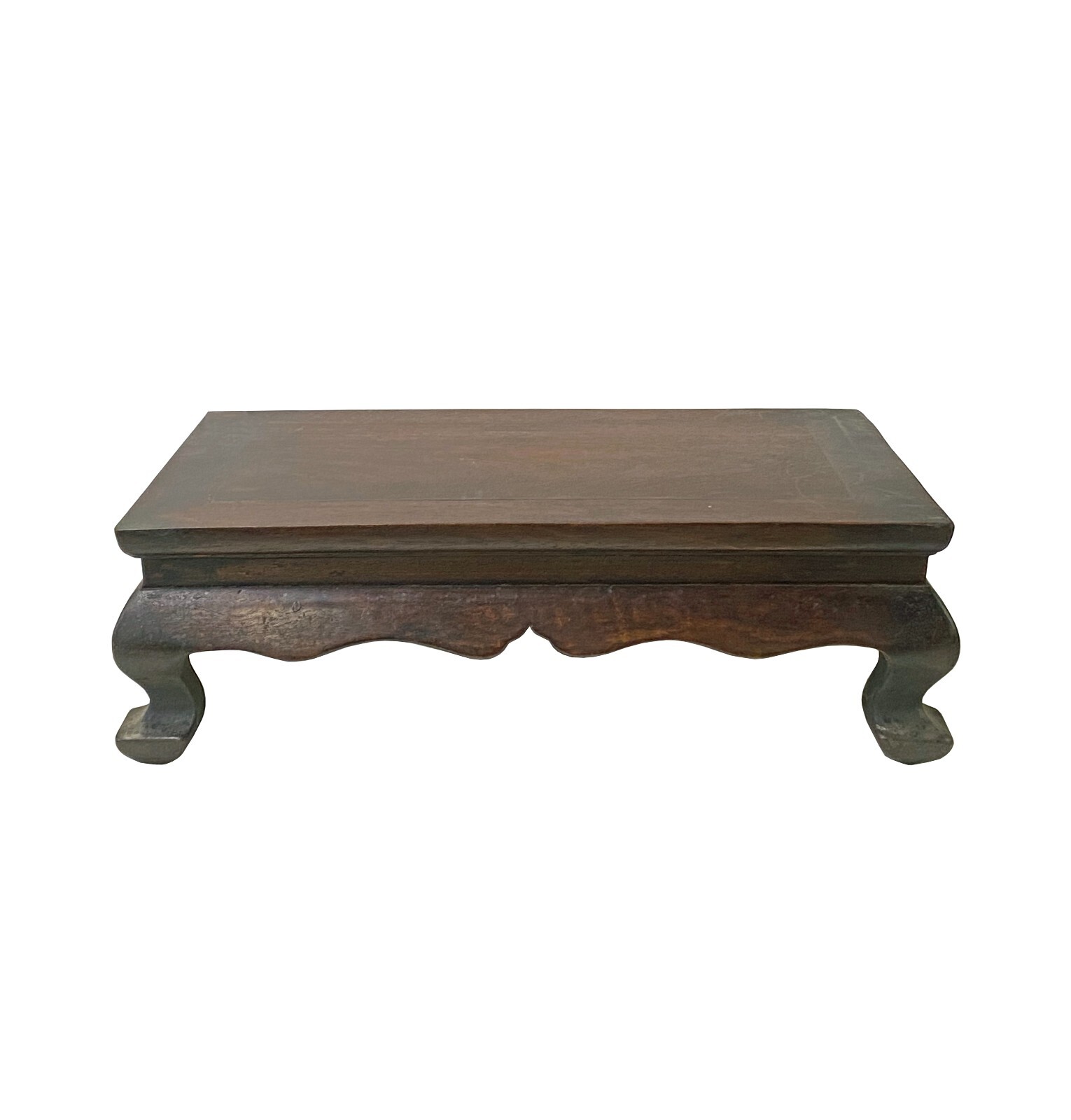 Chinese Brown Wood Rectangular Table Top Stand Display Easel ws3025