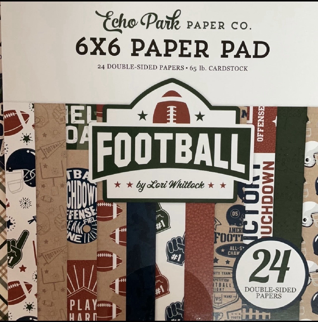 Echo Park Football 6×6 Paper Pack CBRT151023