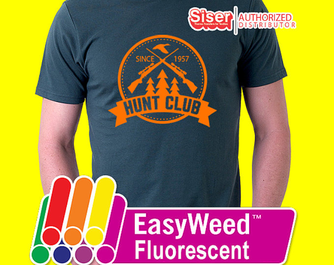 Siser EasyWeed Fluorescent Neon Heat Transfer Vinyl HTV for T-Shirts 12″ Roll(s)