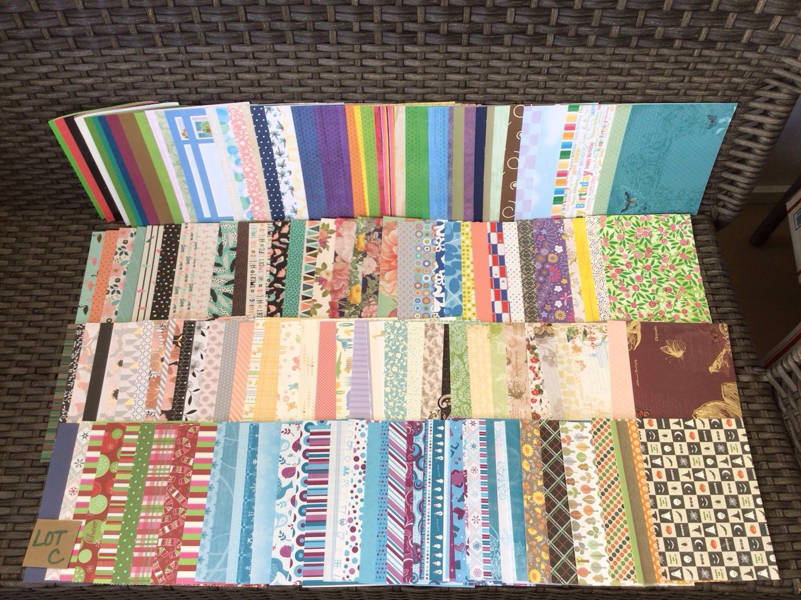 C..LOT OF SCRAPBOOK PAPER~4.5×6.5~160 Shts.~Mixed Themes & Brands~NEW