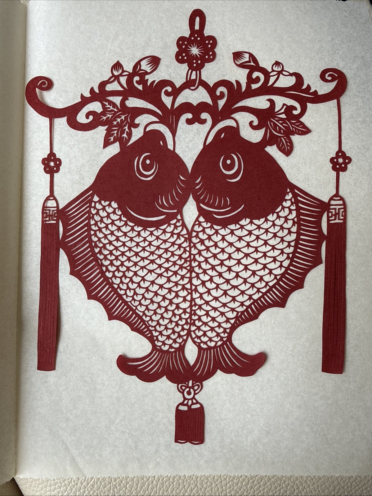 Vtg 8 pc Lot Set Paper Cut Out Folk Art Artwork Chinese ~5×8