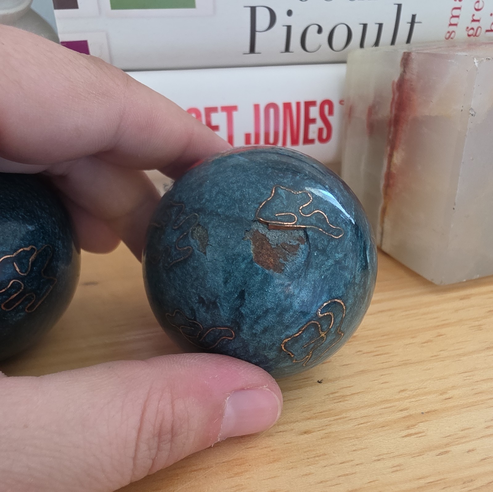 Vintage Baoding Balls — Vintage Chinese Musical Healing Hand Therapy – cracked
