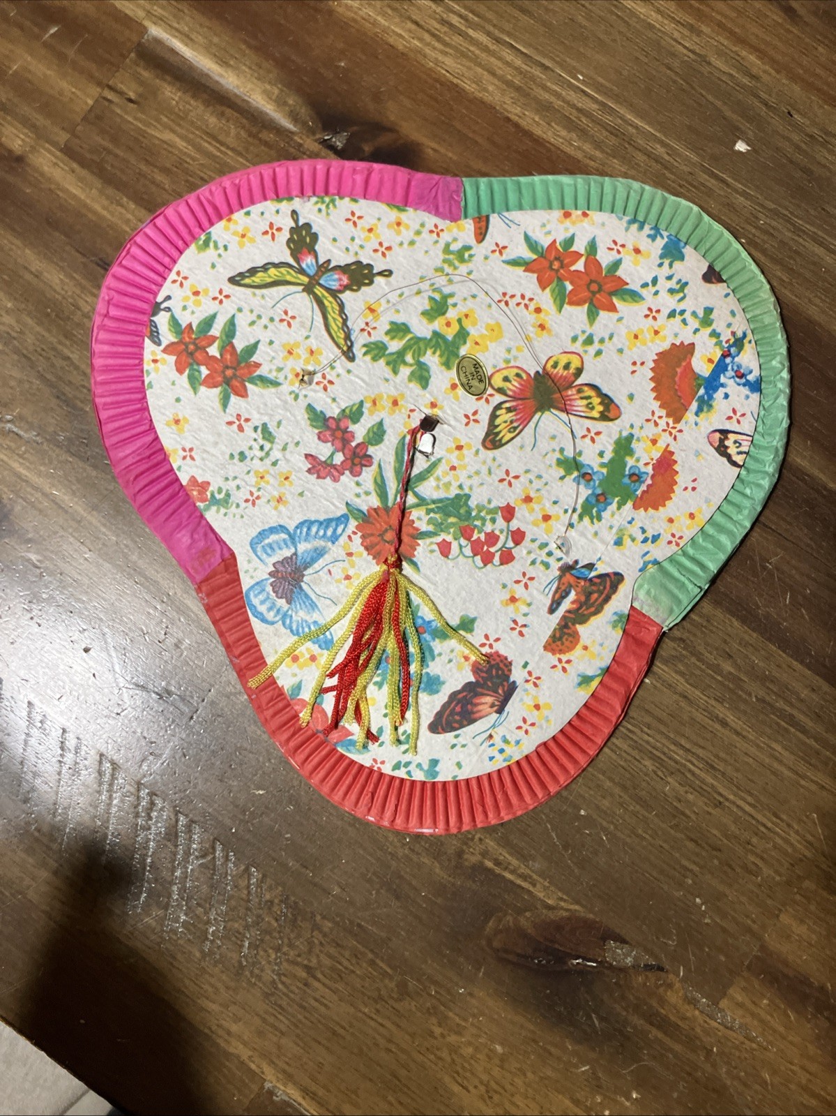 Lot of 8 Vintage Chinese Paper Butterfly Lanterns