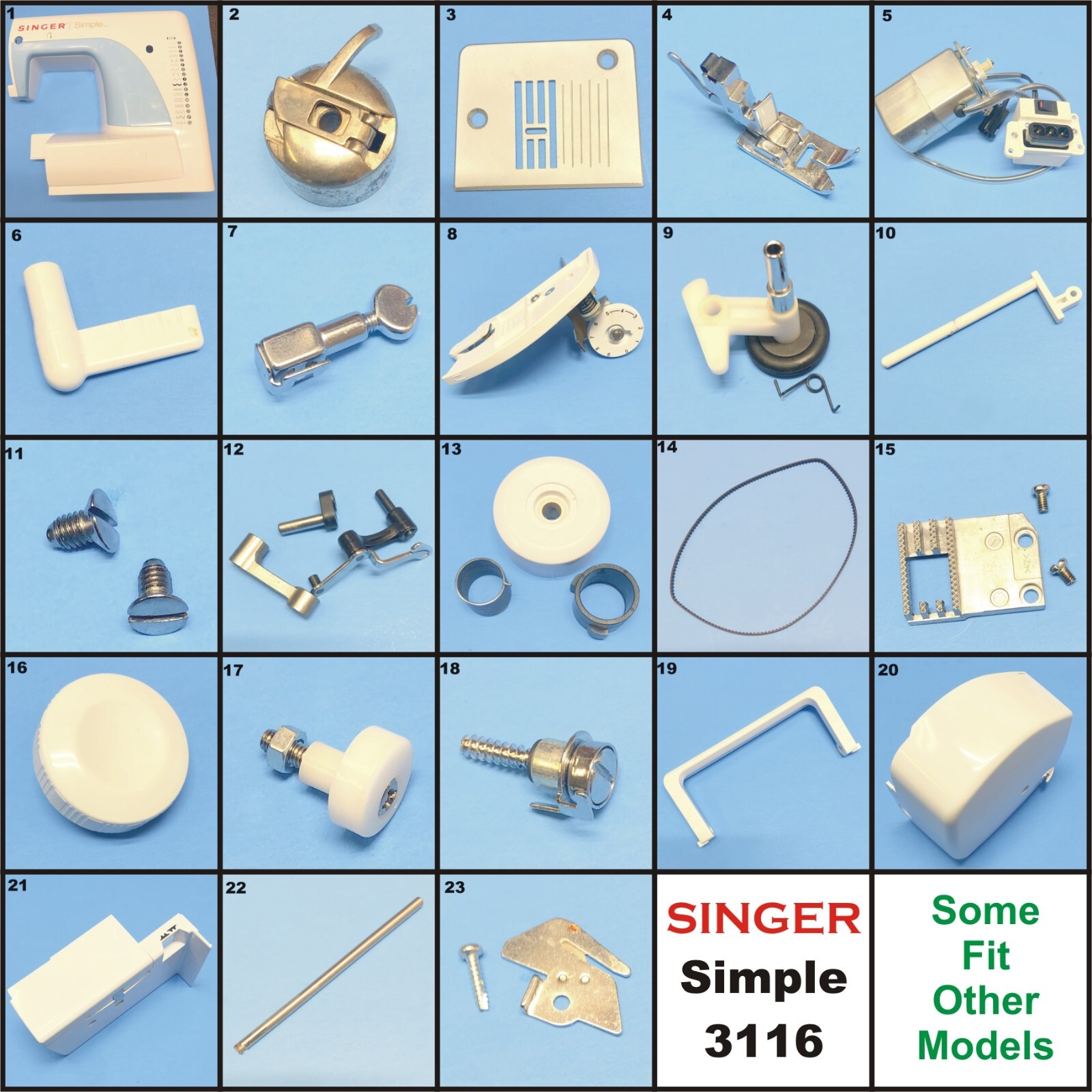 SINGER Simple 3116 Genuine Original Parts In Good Condition Some Fit Other Model