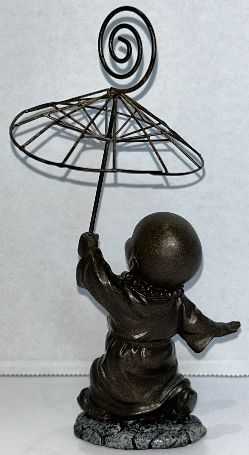 Brass Kid Monk Buddha Statue Zen Table Decor Statue