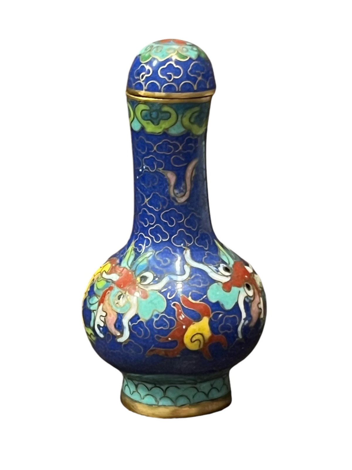 20th C Dragon Decorated Snuff Bottle