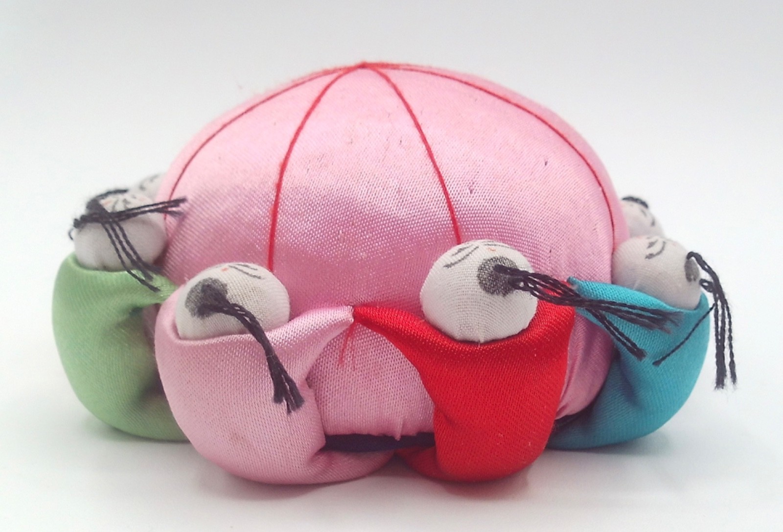 Chinese Silk Pin Cushion 3.75″ Round Made in China