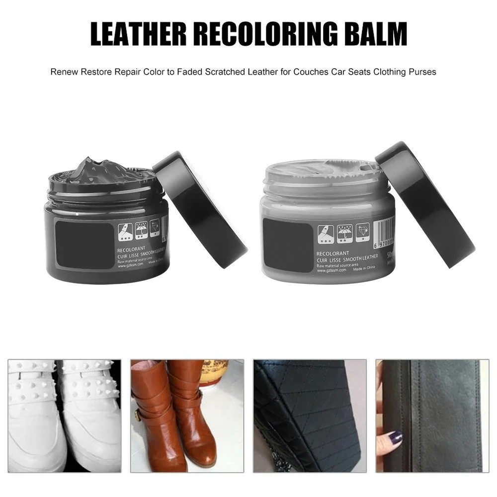 Car Leather Repair Kit Liquid Skin Recoloring Balm No Heat Repair Tool Auto Seat