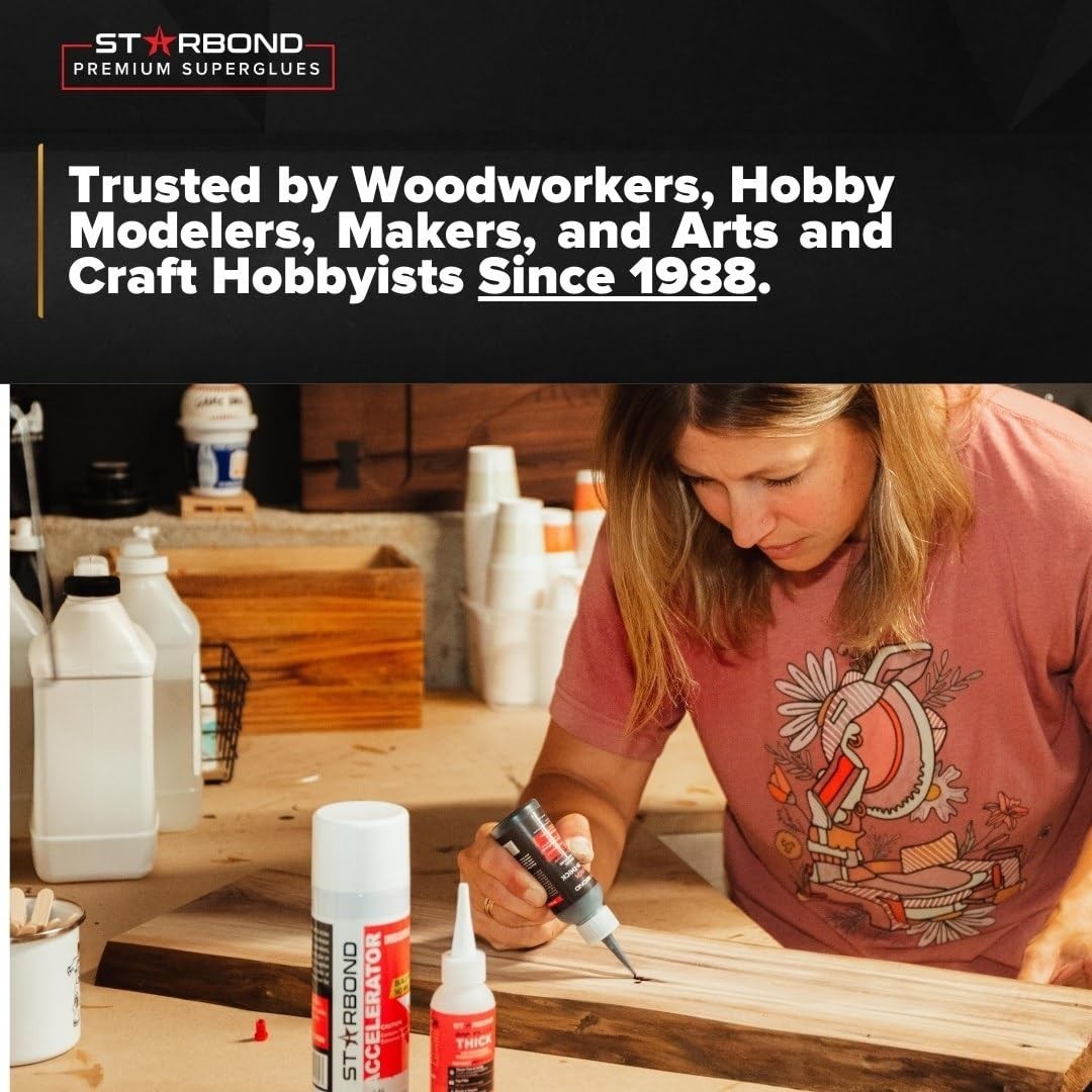 Starbond 16 oz. Super Fast Thin – Super Glue (Premium Cyanoacrylate CA Glue)