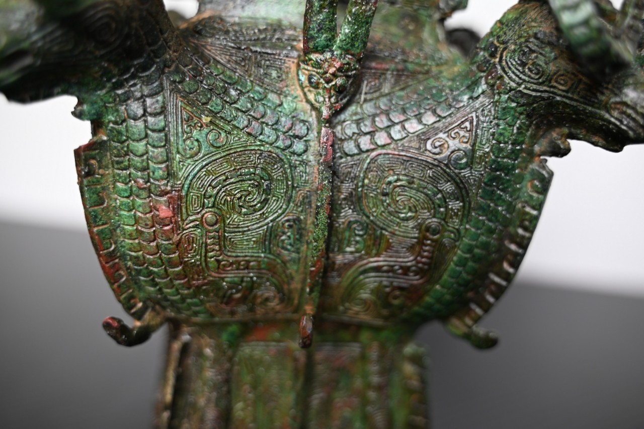 Chinese Bronze Ornament Relic Four-ram Square Zun Fangzun *replica #V078