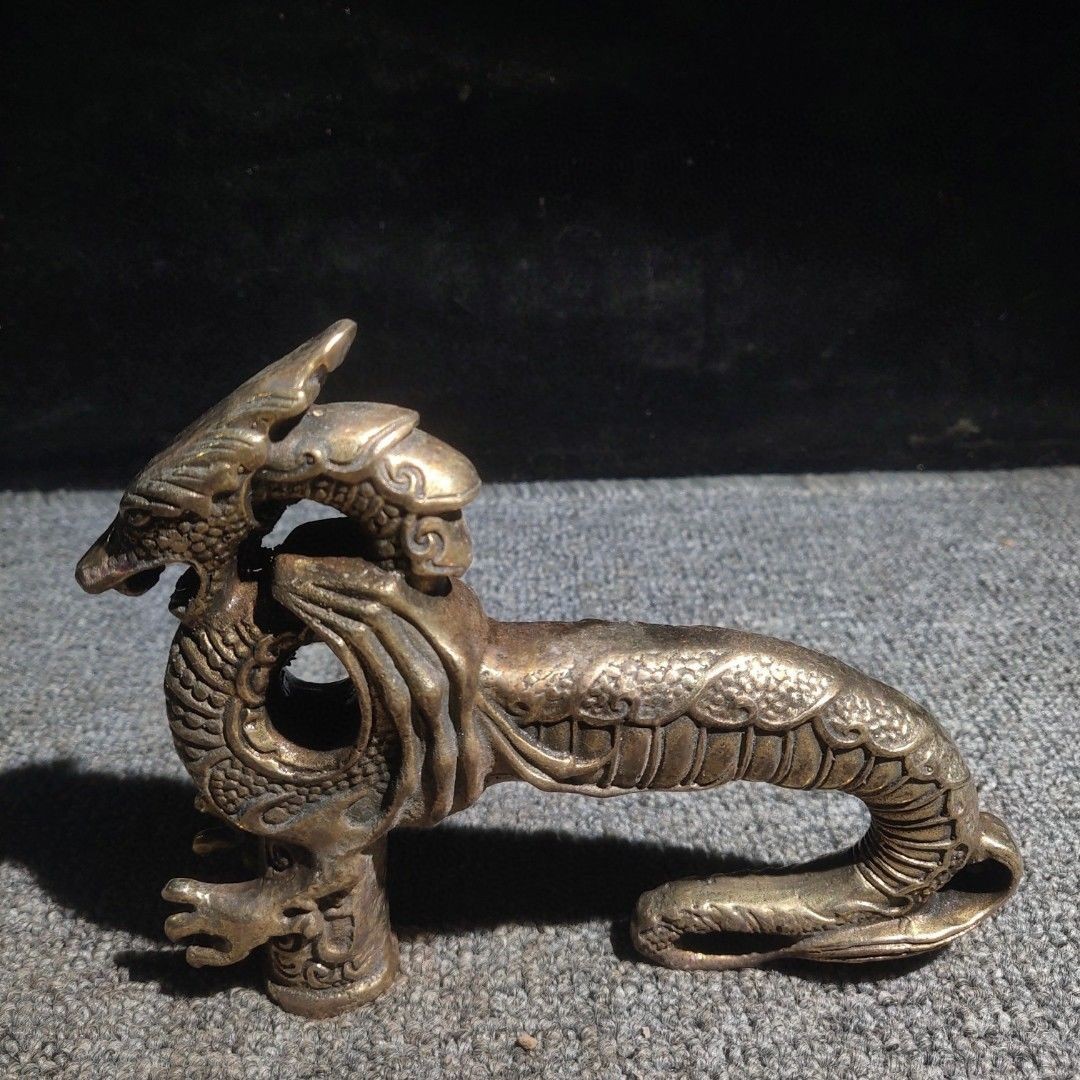 Dragon Statue Walking Stick Cane Handle Top Head Topper Hand Grip Collect