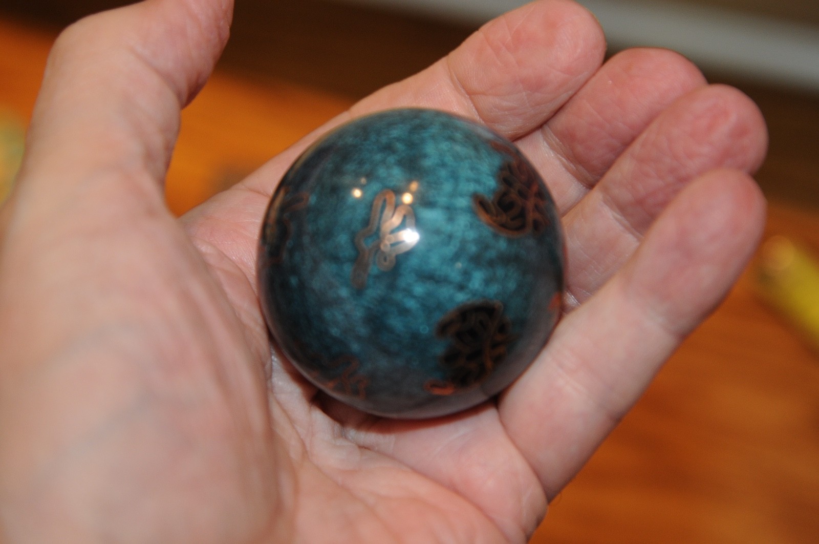 Vintage Baoding Iron Ball Set Chinese Stress Relief Instruction Booklet Jin Song