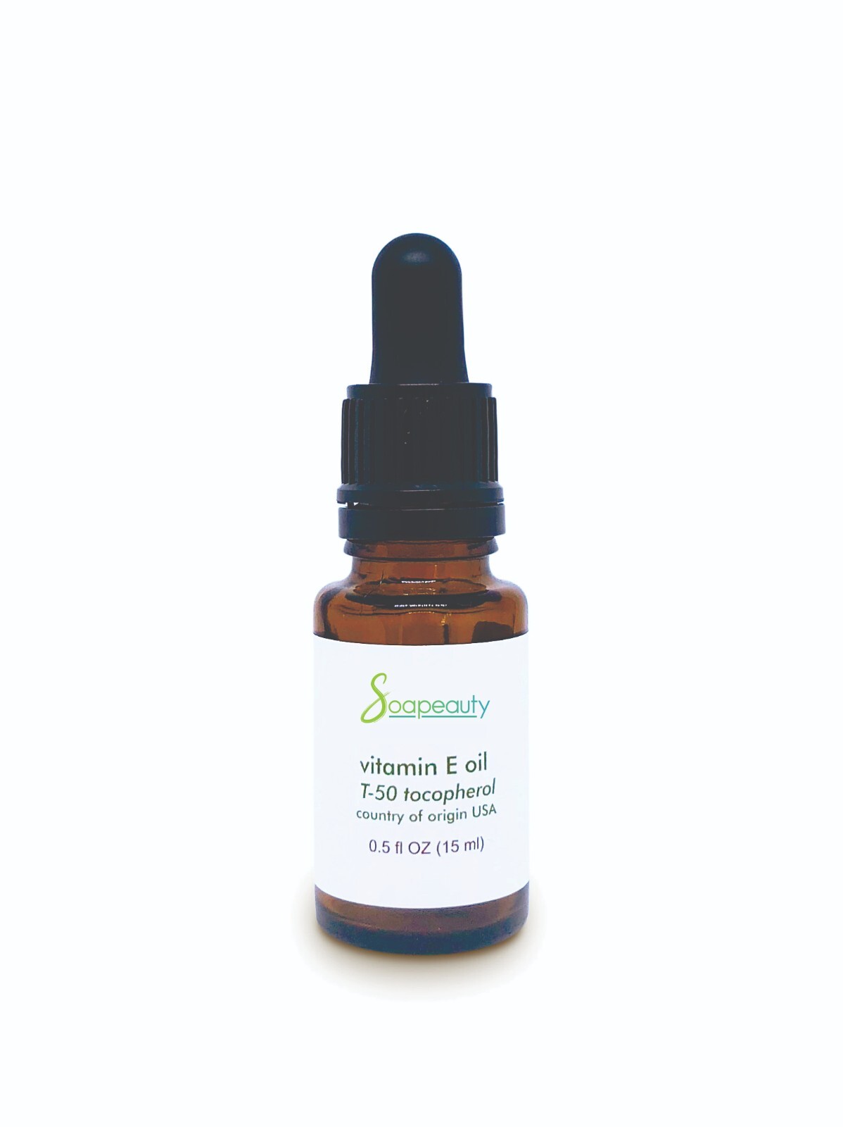 TOCOPHEROL T-50 VITAMIN E OIL anti-aging pure natural with GLASS DROPPER 0.5 oz