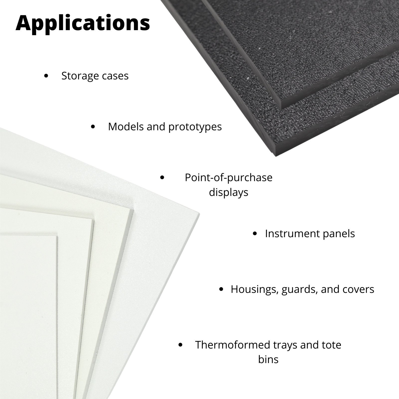 ABS (Haircell Texture) Plastic Sheet, Choose Size, Color, Thickness 1/16″ – 1/4″