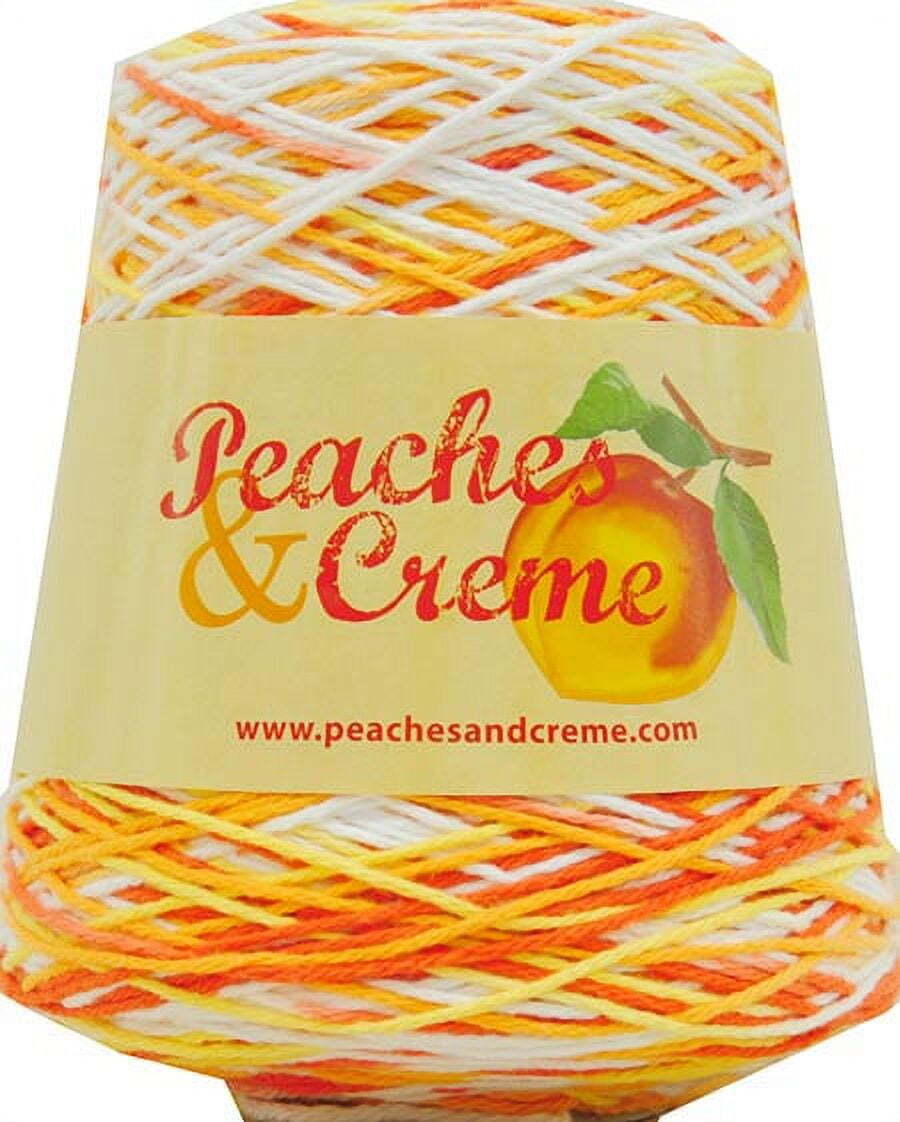 4 Medium Cotton Yarn, Creamsicle Ombre 14oz/400g, 674 Yards