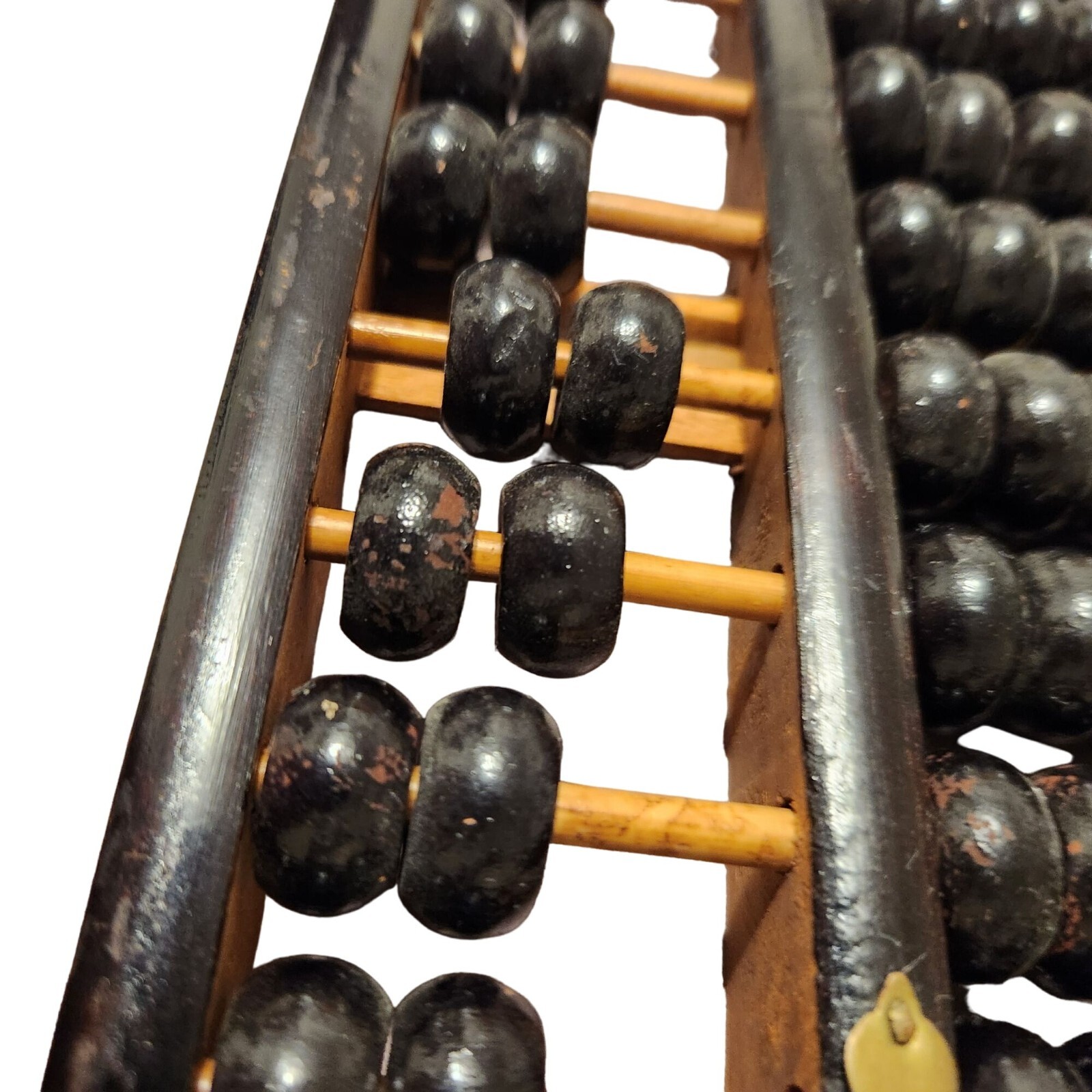 Vintage Lotus-Flower Brand Chinese Abacus 12 inches by 6 incheswith 13 Rods & 91