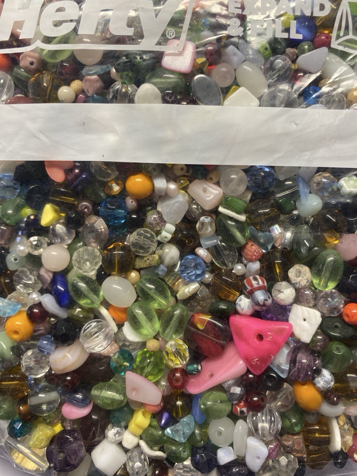 Bead Bag Mix Over 2 Lbs Czech Glass, Gemstone, Metal Beads Bulk