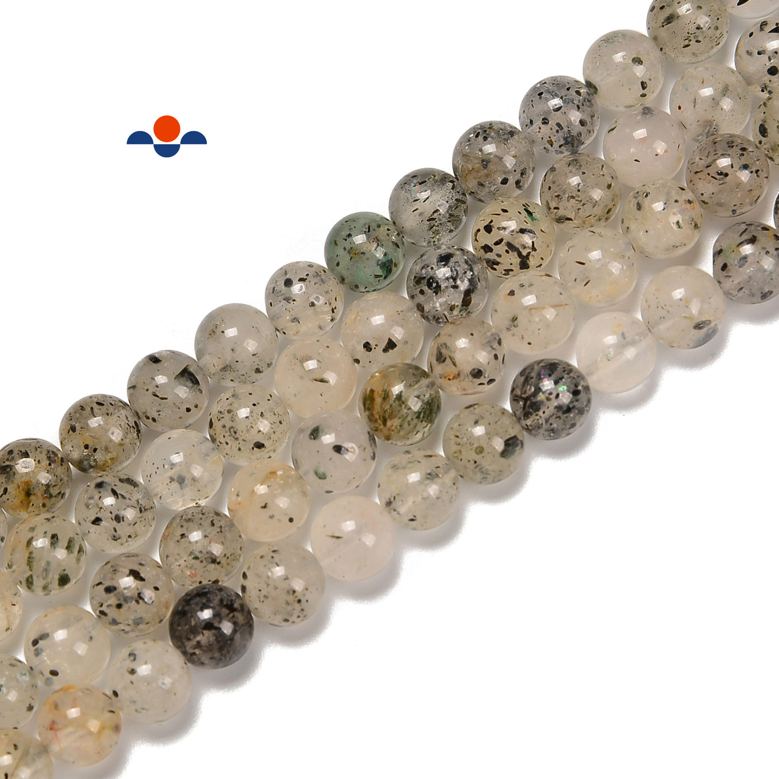 Natural Mica Quartz Smooth Round Beads Size 6mm 8mm 10mm 15.5” Strand