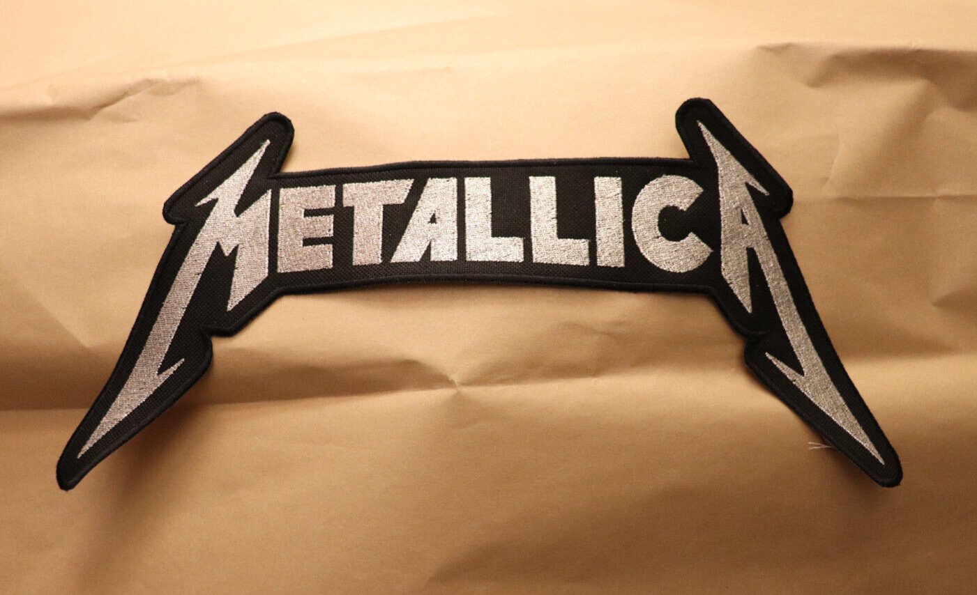 Metallica Back Patch Custom Embroidered Shimmery Logo