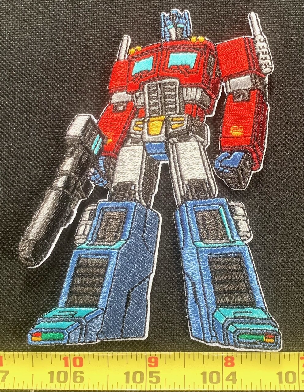 Old School Optimus Prime Embroidered Iron On Patch