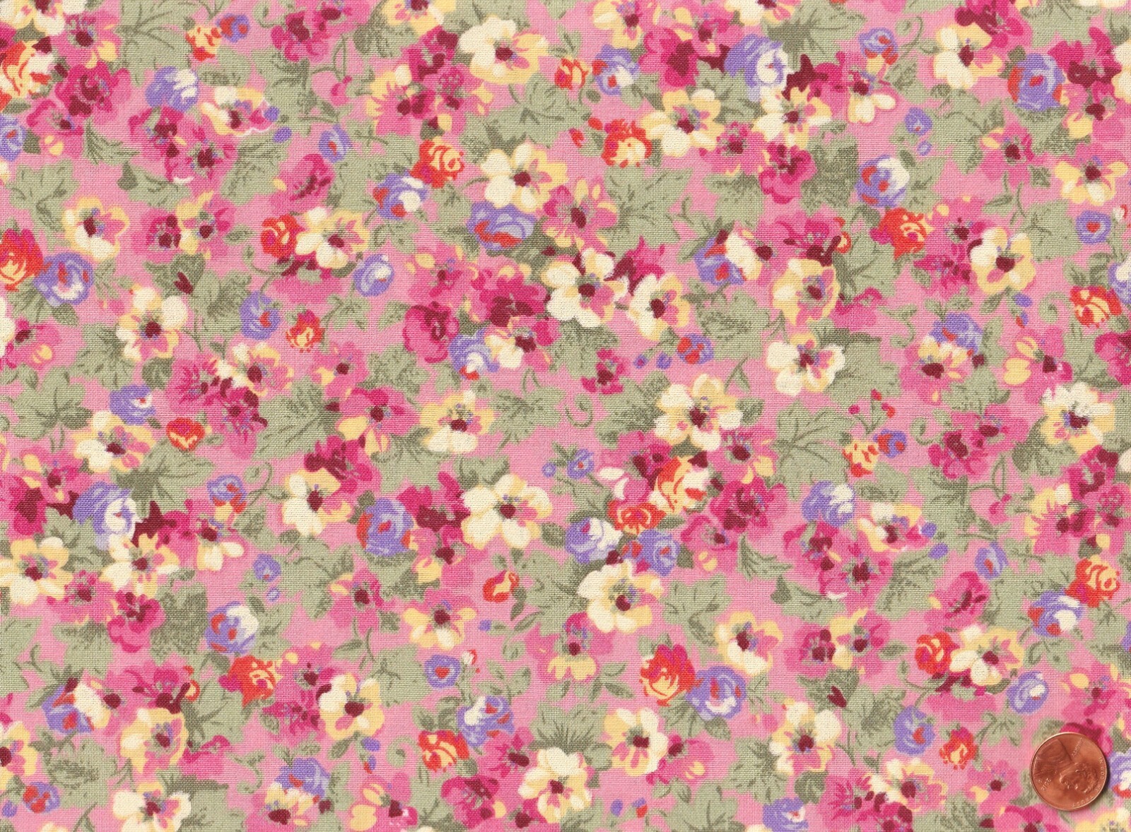 Country Floral FAT QUARTERS: 10) 18″ x 22″ FQ Bundle, 100% Cotton Fabric