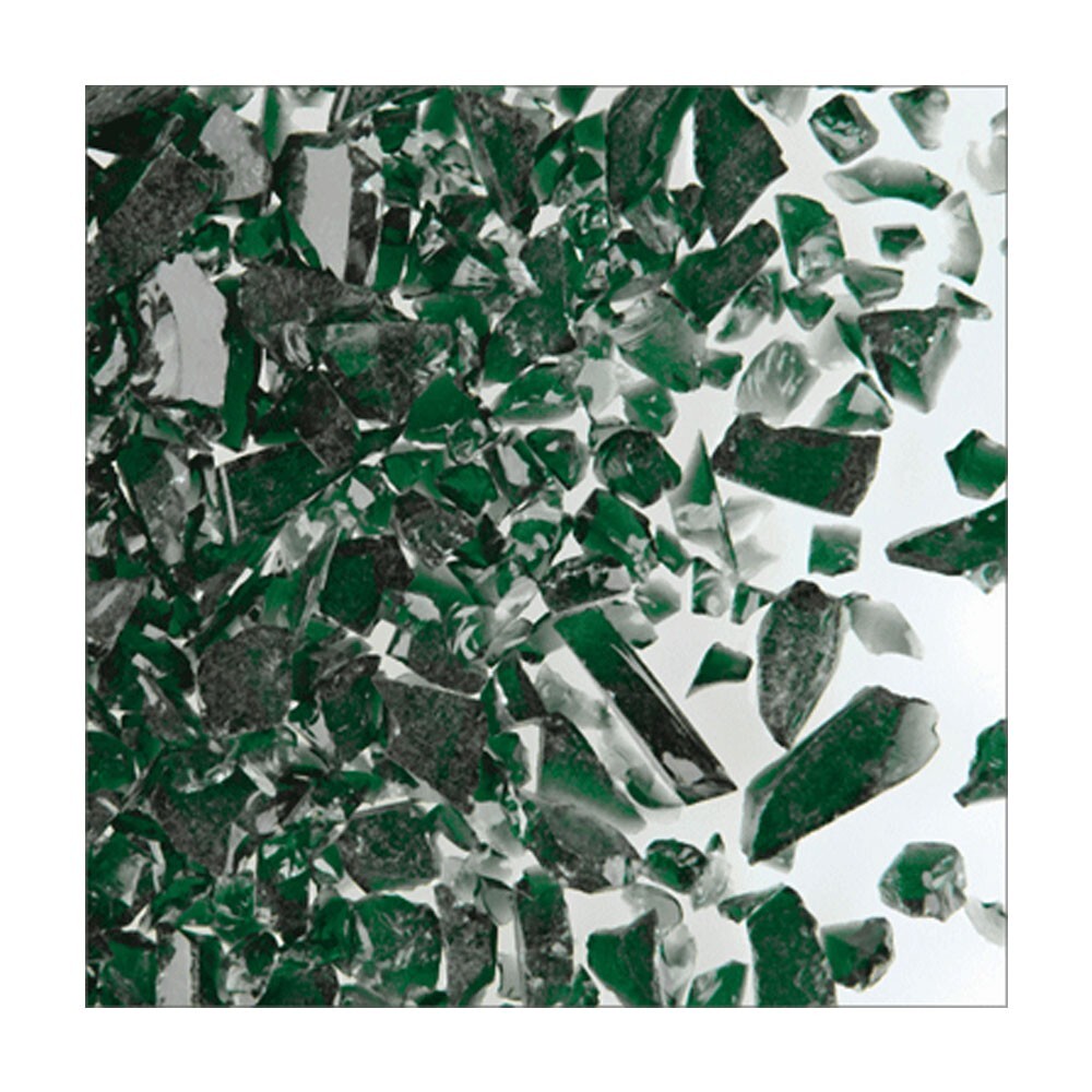 Oceanside Coarse Glass Frit 8.5 oz. – 96 COE Dark Green Opal – #F5-125-96-8