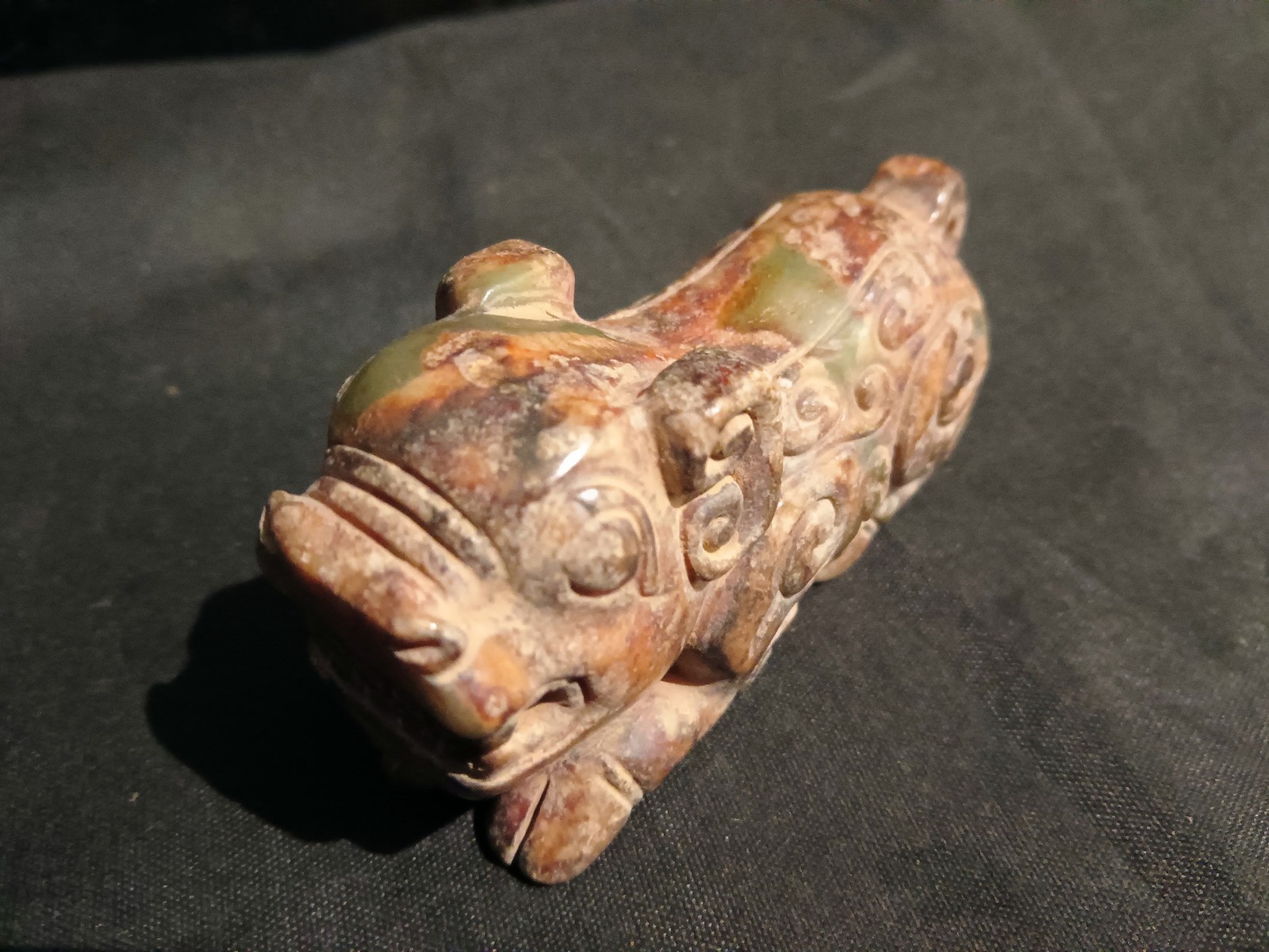 Wonderful Chinese Old Jade Hand Carved *Tiger* Statue