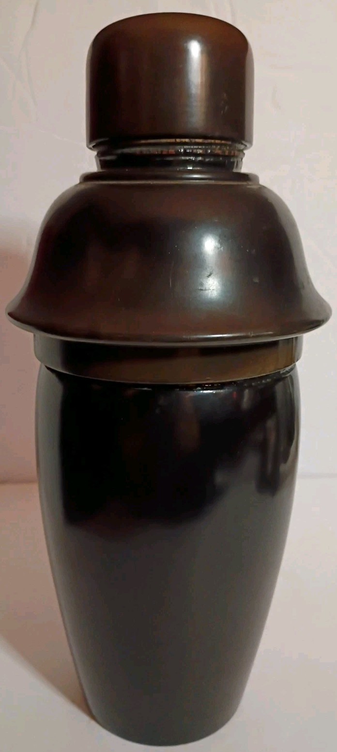 Beautiful Fighting Gold Rooster Chicken Black Lacquer Wood Shaker & 5 Cups China
