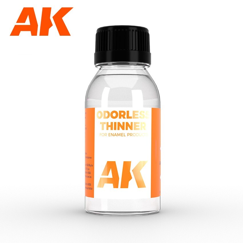 AK Interactive AK050 Odorless Enamel Thinner 100ml – US