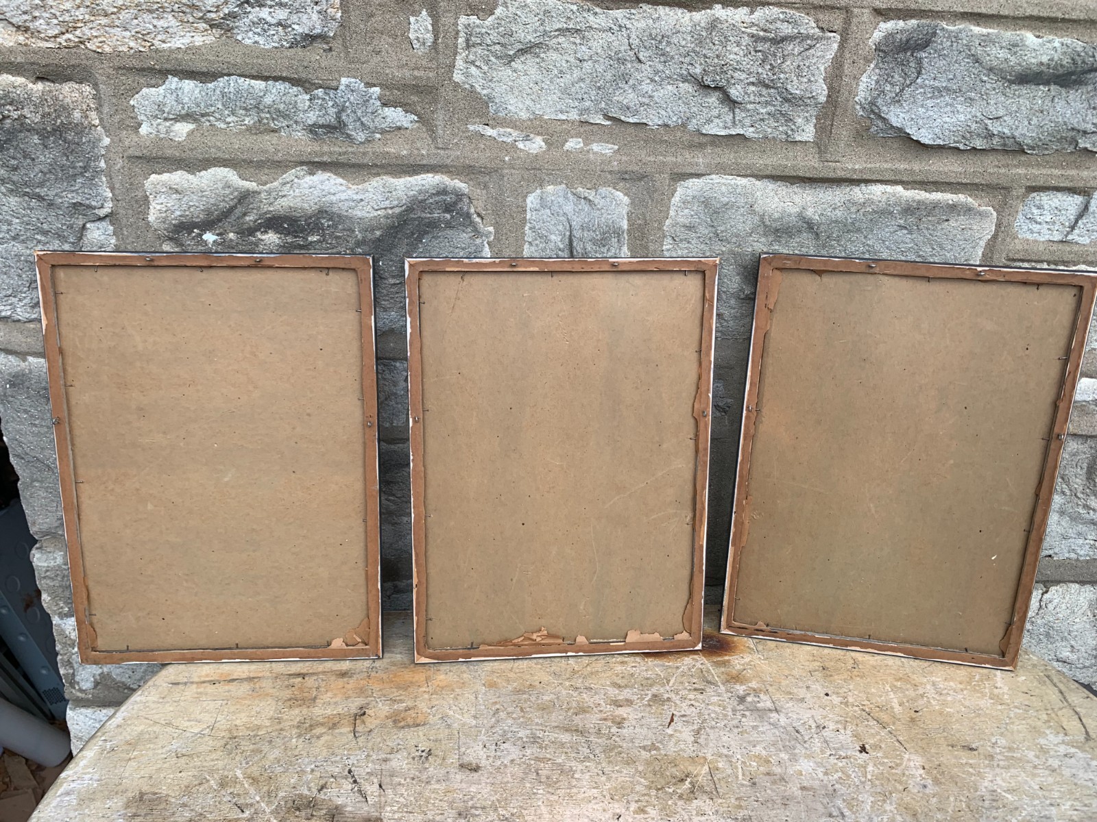 Arai Yoshimune +2 VTG Oriental Japanese Wood Block Paintings Framed Art 12×16″