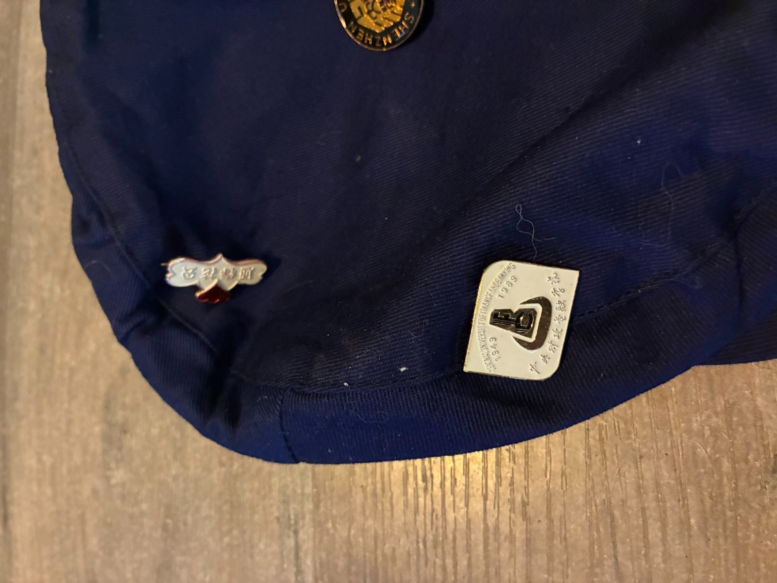 Vintage Chinese China Pins 1980s with Hat