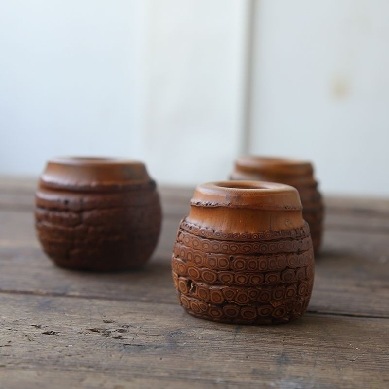 Vintage Bamboo Root Incense Holder Burner Incense Stick Stand 5.5cm
