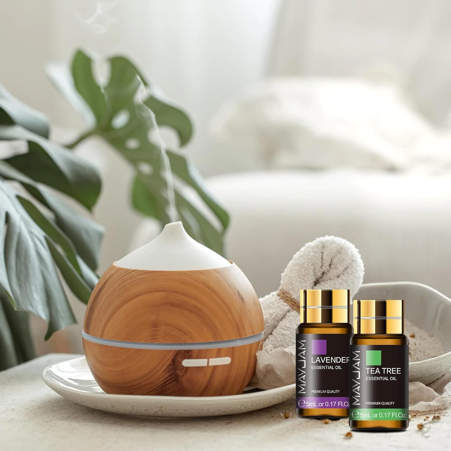 MAYJAM 35x5ML Essential Oil Gift Set, Pure Oils for Diffusers…