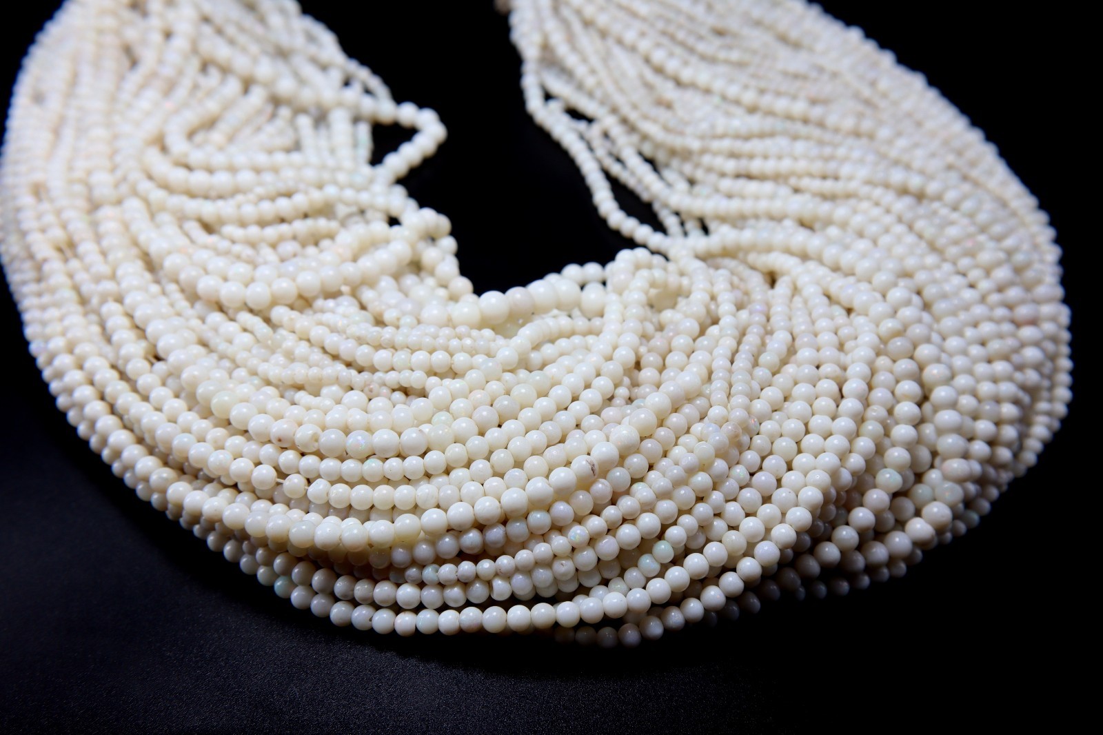 Australian Opal Smooth Round Shape Beads Natural Australian Opal Gemstones Beads