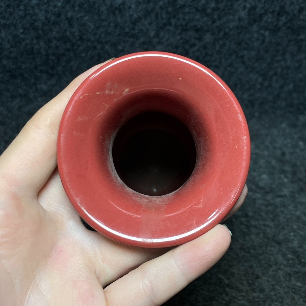 Cloisonn é enamel multicolored glazed porcelain vase