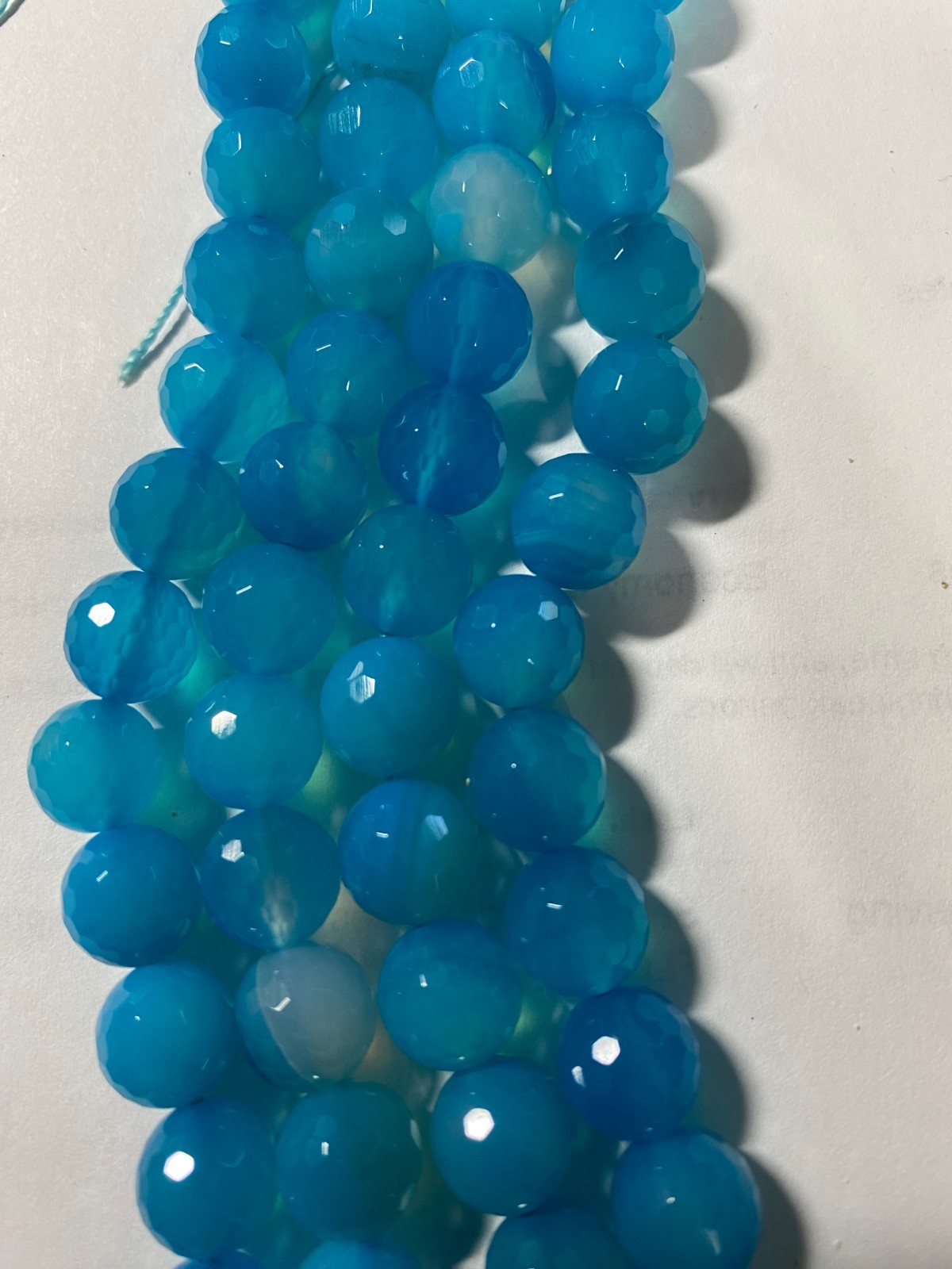 Banded Druzy Blue Agate Beads 10mm to 48mm