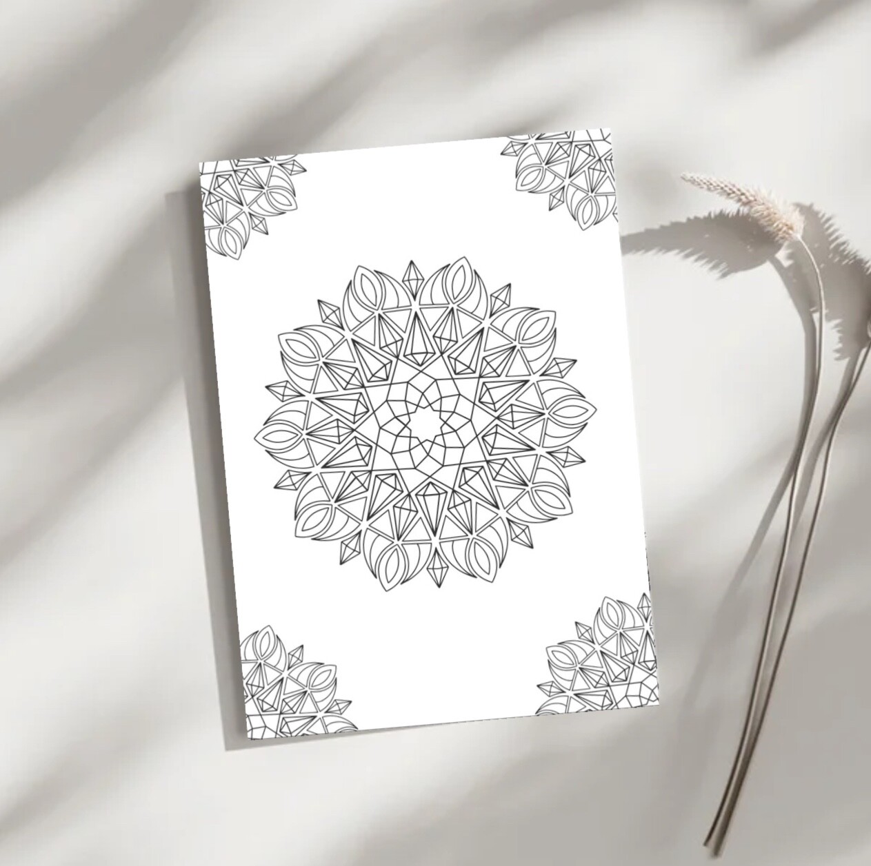 Mandala Coloring Book for Adults | Printable | Stress & Relief | 6 Pages