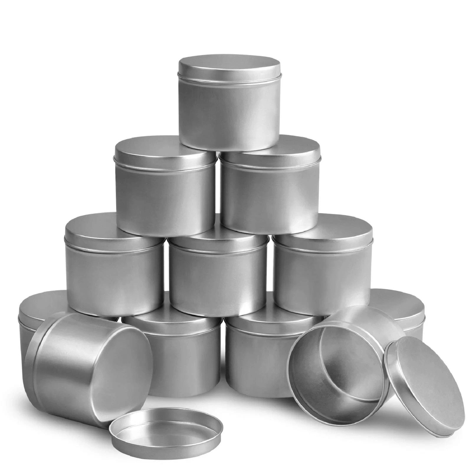 Candle Tin 8oz Candle Containers for Candle Making 12 Piece
