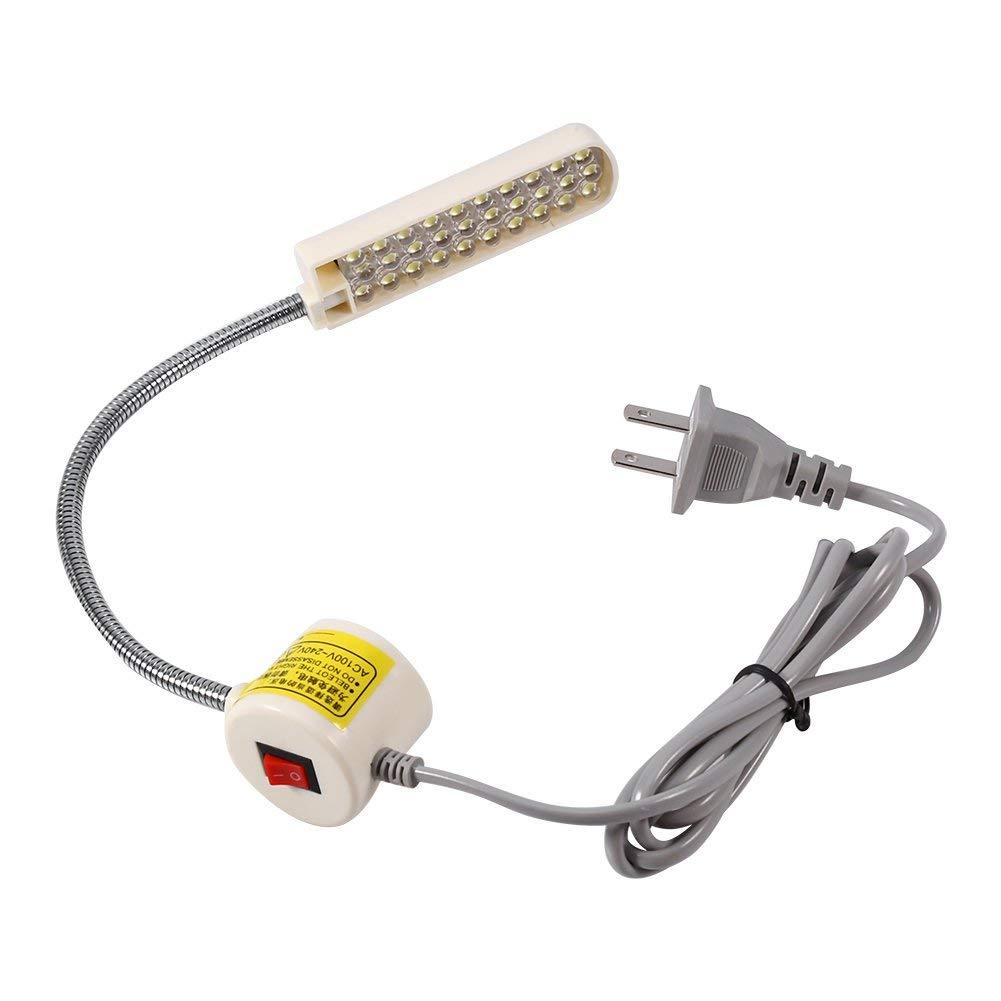 AC 110V-220V 2W 30 LED Lamp Sewing Machine Magnetic Base Switch Working Light