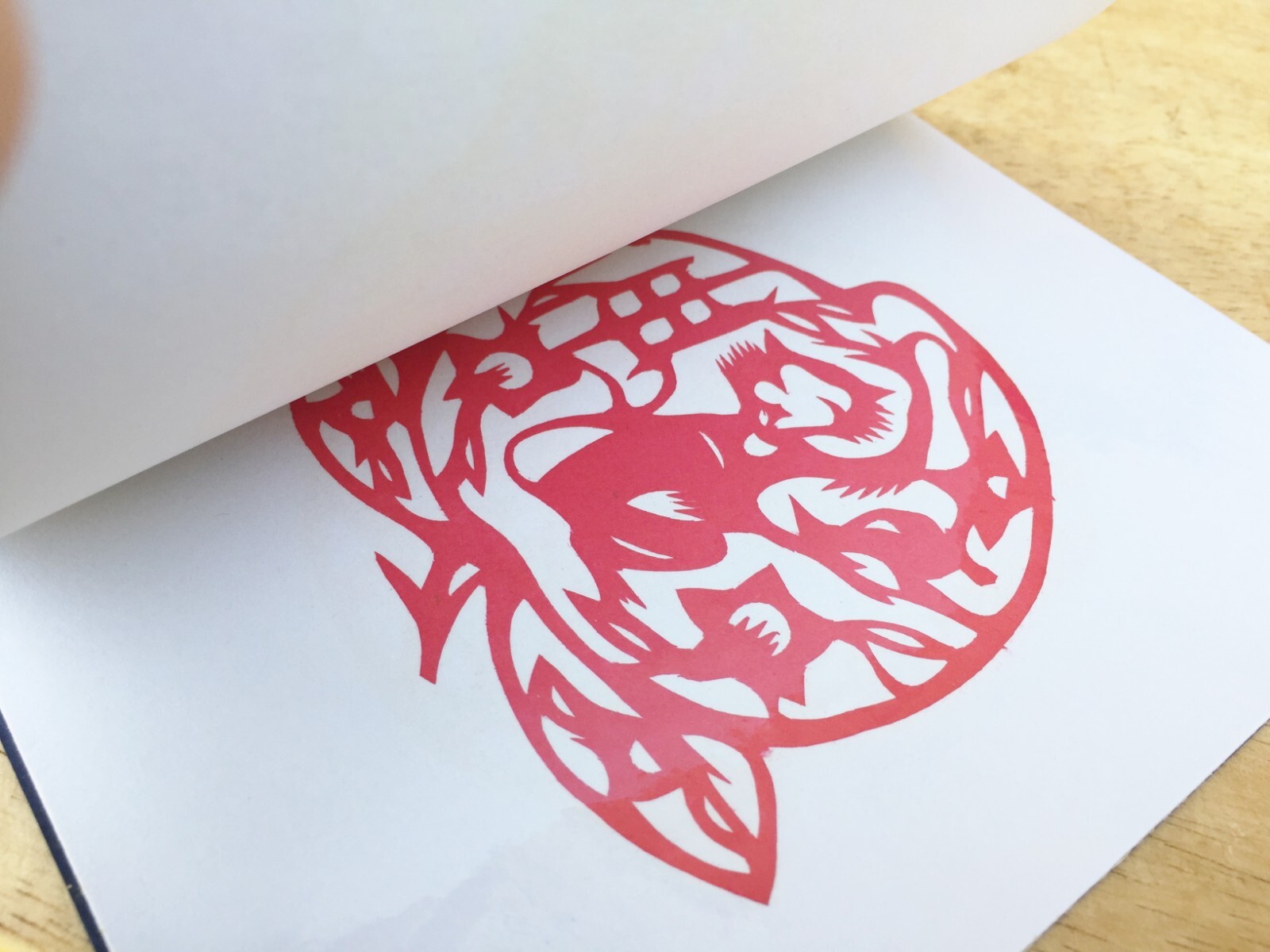 Chinese Paper Cuts Hand Made Booklet Removeable Forbidden City Souvenir 1980’s