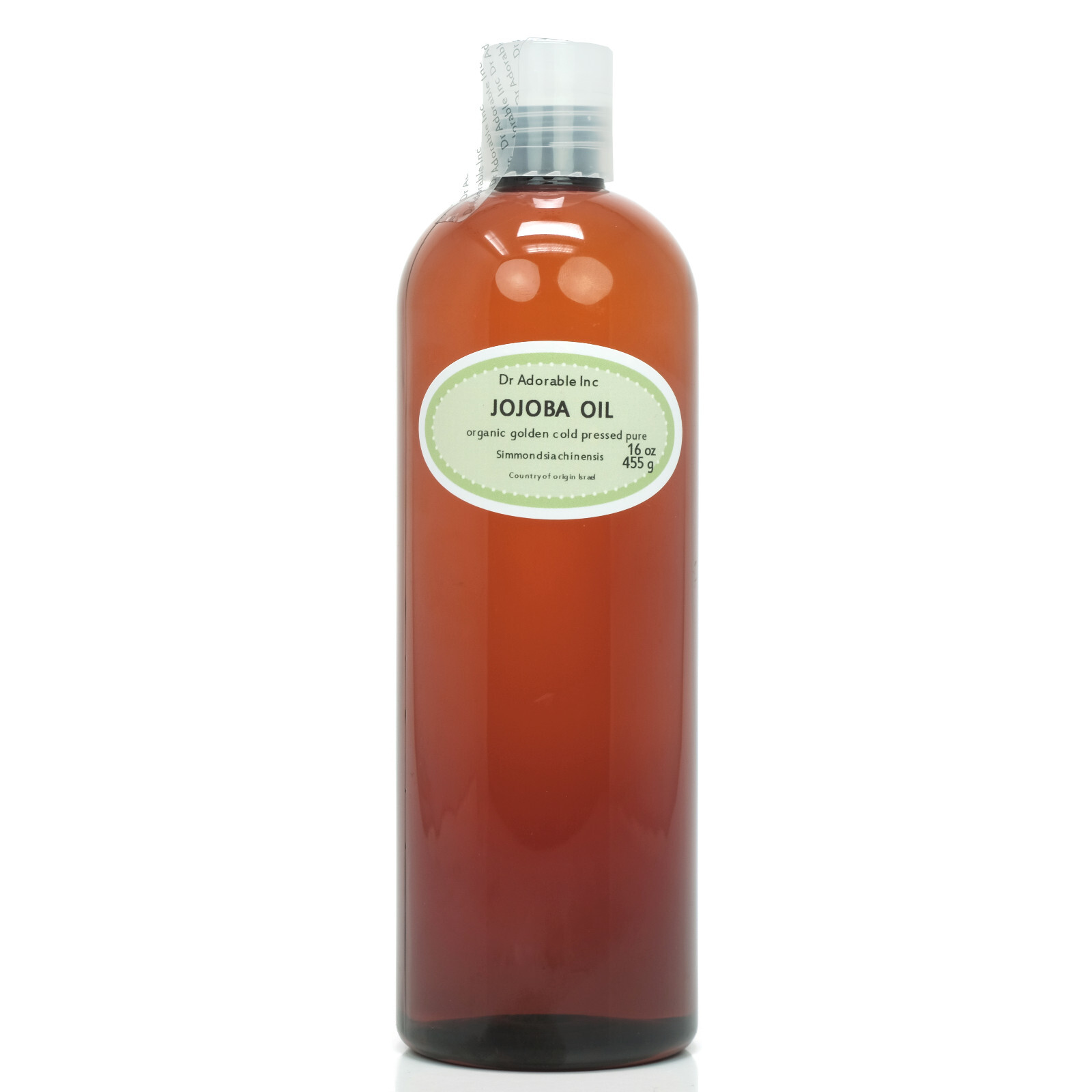100% PURE ORGANIC JOJOBA OIL BY DR.ADORABLE UNREFINED VIRGIN COLD PRESSED 16 OZ