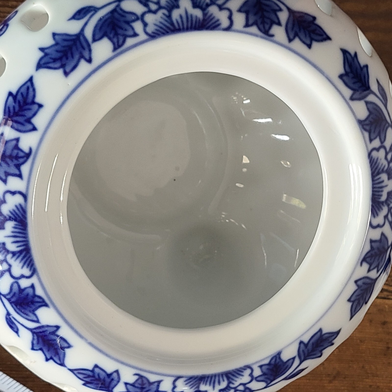 Vintage Bombay Incense Burner Blue & White 6″ in Diameter