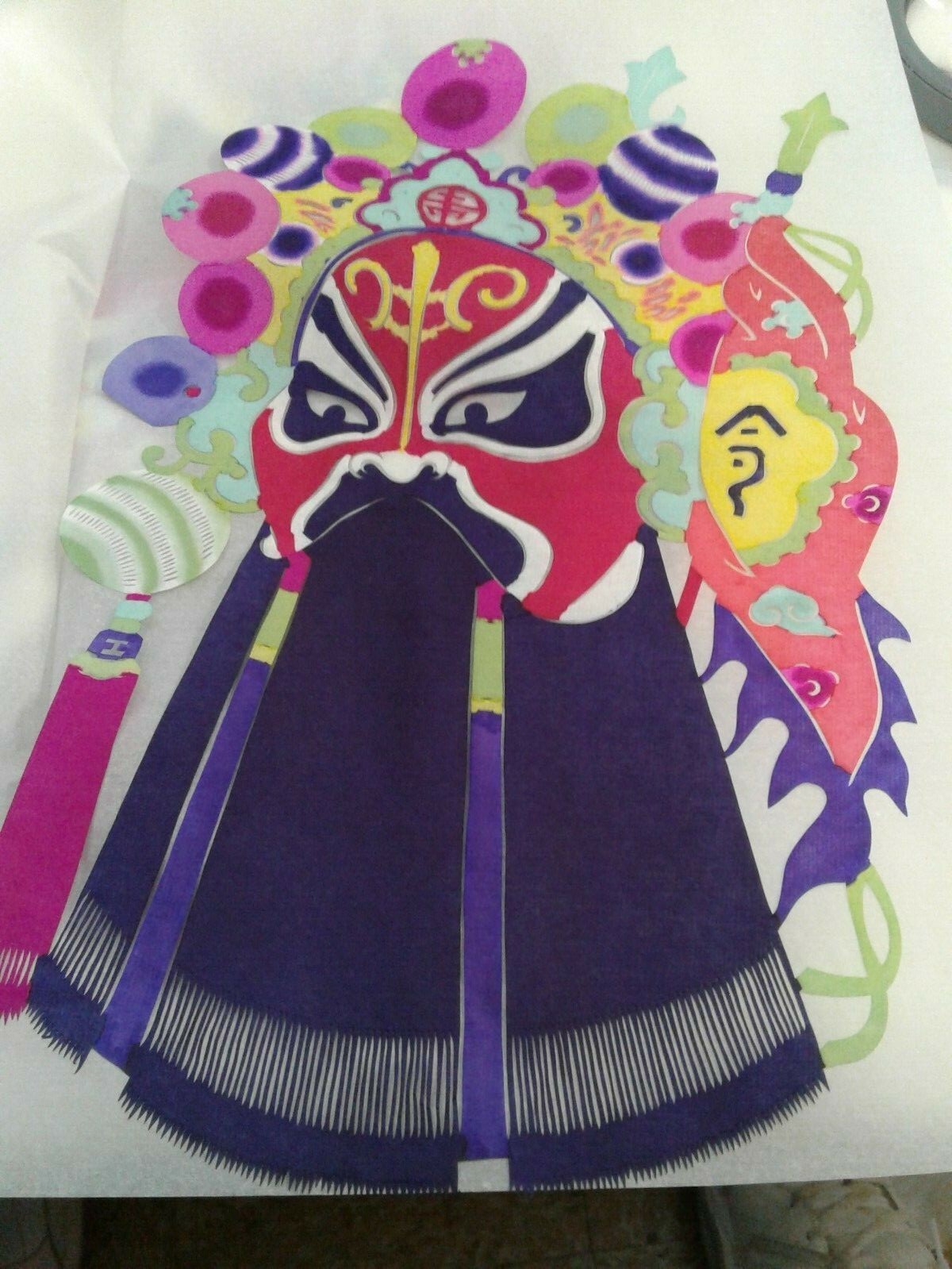 Chinese traditional folk art paper cut outs 10 different pieces in folder CHINA