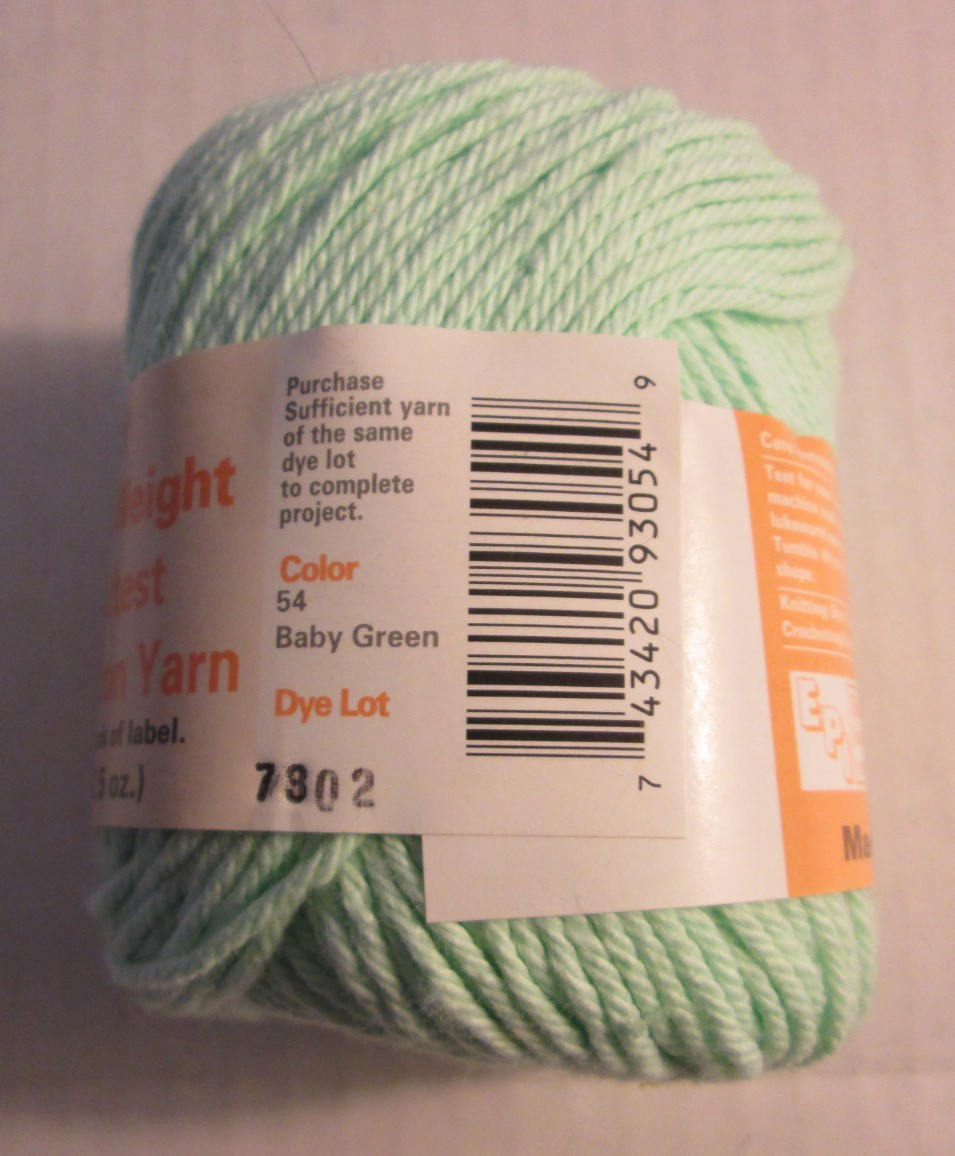 1 Skein Peaches & Cream Original Yarn 2.5oz Cotton #4 -Choose Your Color