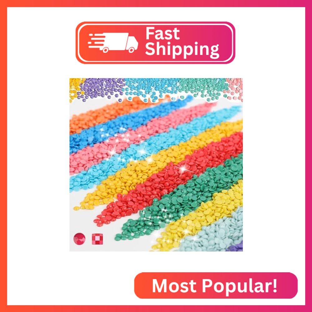 YEYKZART 816 Diamond Painting Drills Beads Diamonds Gems Rhinestone Round Replac