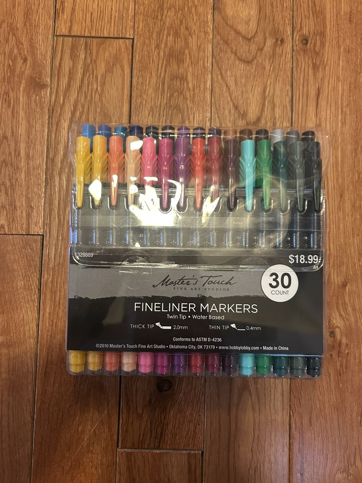Master’s Touch Fineliner Markers 30 Count Twin Tip Water Based 2.0mm And 0.4mm
