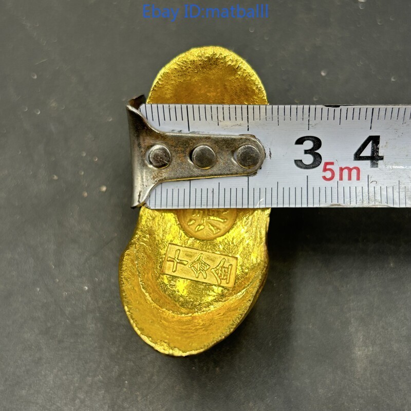 Copper Ingot Gold Yuanbao Decor Random Style Modern Craft