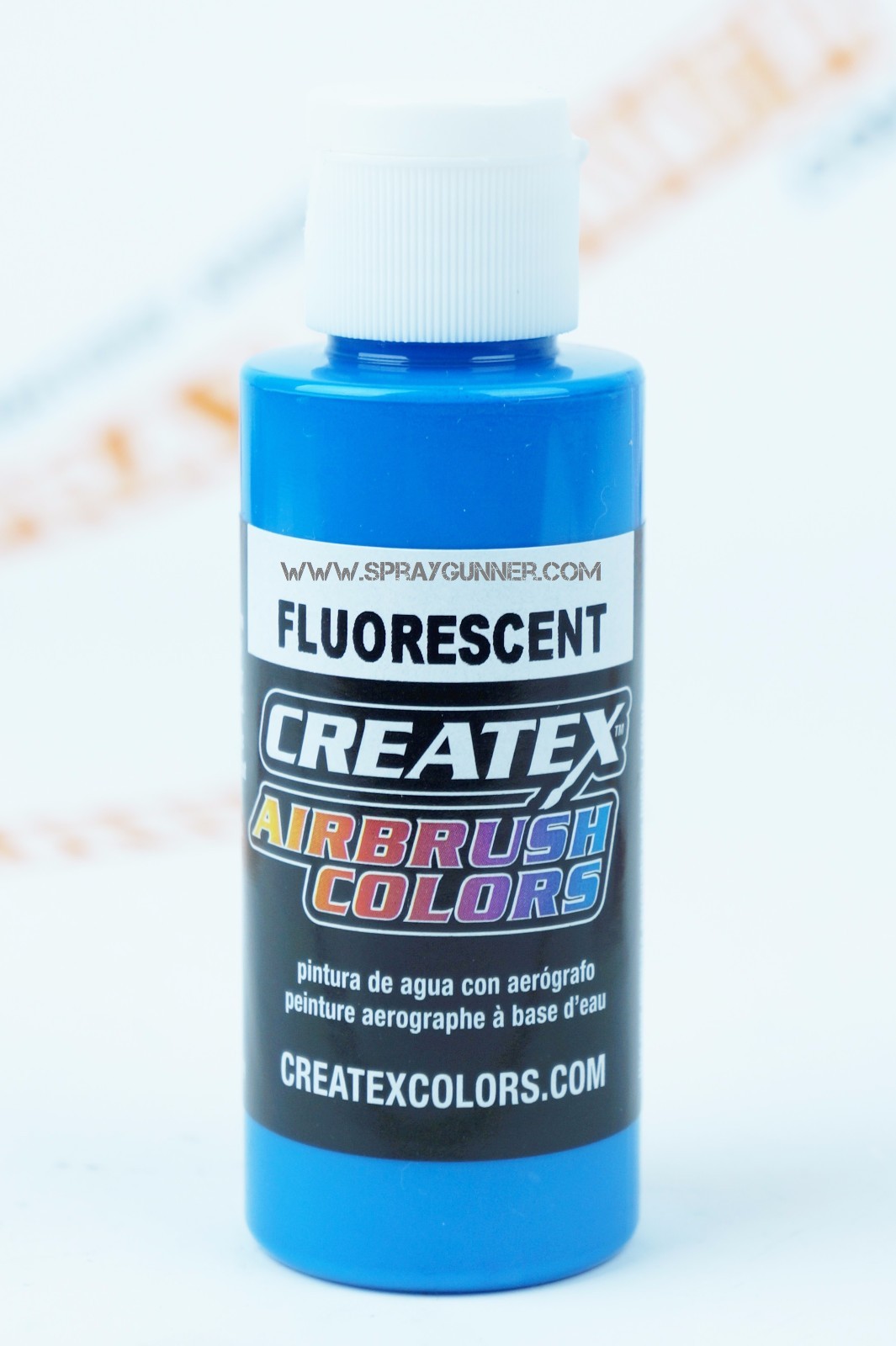Createx Airbrush Colors 5403 Fluorescent Blue 4oz. water-based paint